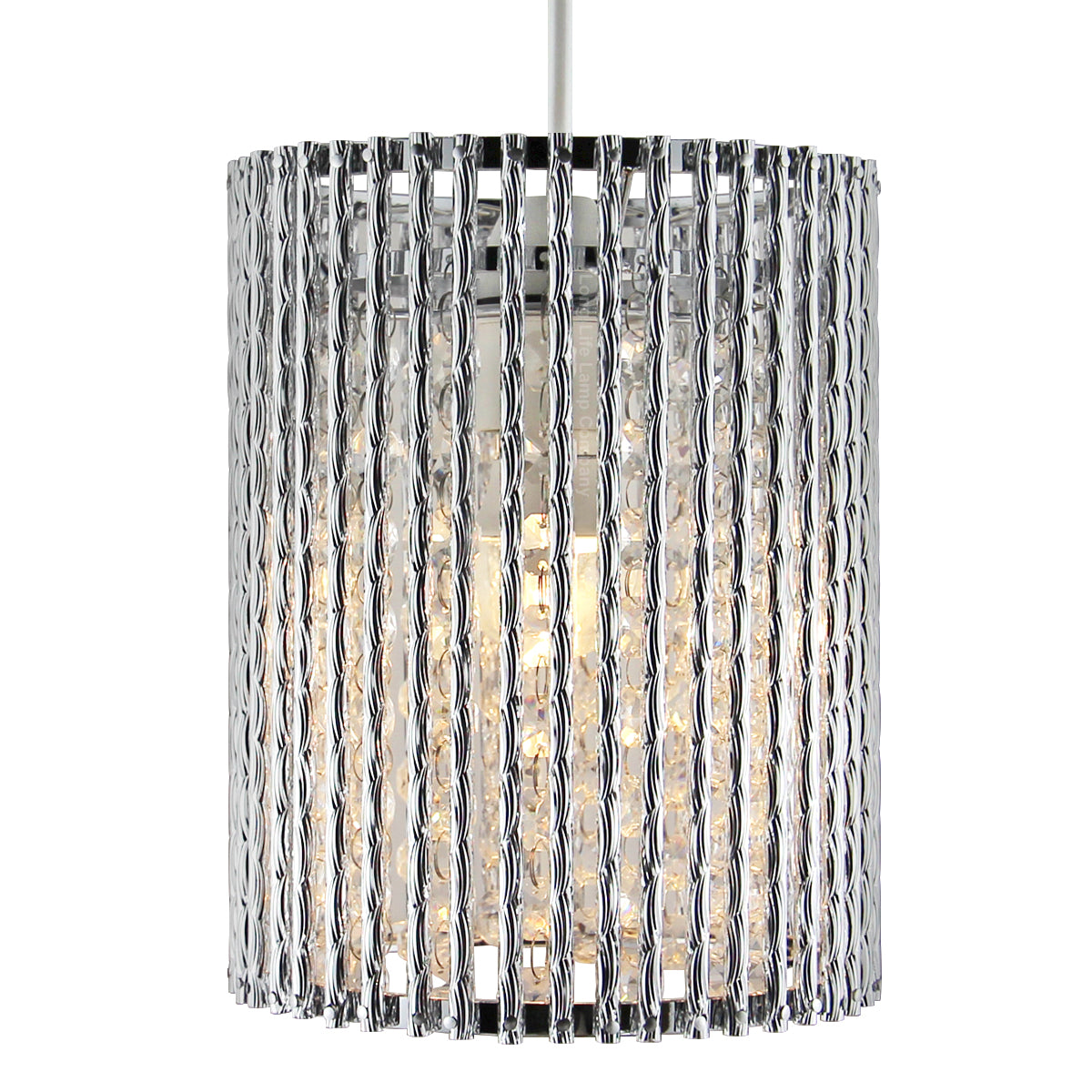 Ceiling Hanging Pendant Lamp Shade Crystal Droplet Chandelier CS01