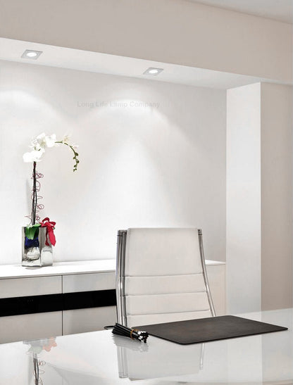 Daylight White 5w Adjustable LED Recessed Ceiling Downlight Square CLS5 - Energy Light Bulbs - Free delivery on all orders