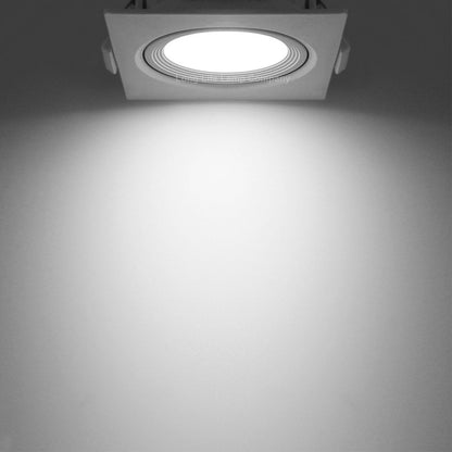 Daylight White 6.5w Adjustable LED Recessed Ceiling Downlights Square CLS8 - Energy Light Bulbs - Free delivery on all orders