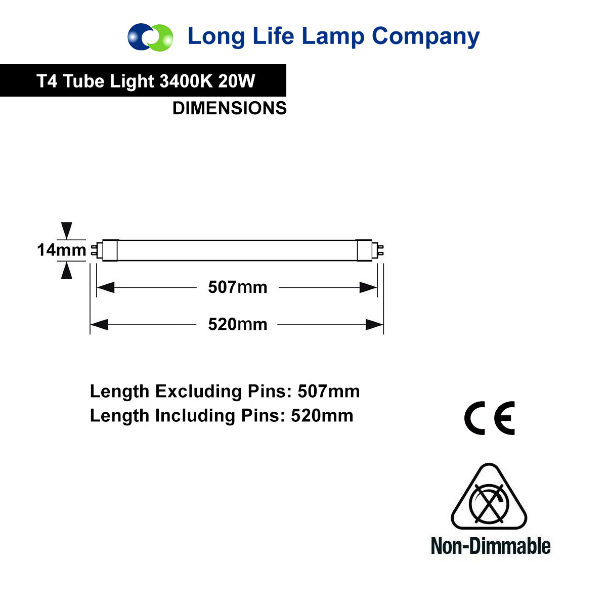 T4 Slimline fluorescent tube replacements 6w, 10w, 16w, 20w