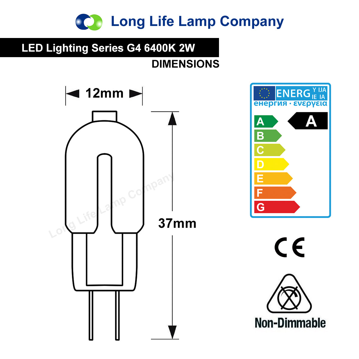 G4 12v LED Bulb 2w Equivalent 20w Replaces Halogen Capsule Frosted Cover Cool White