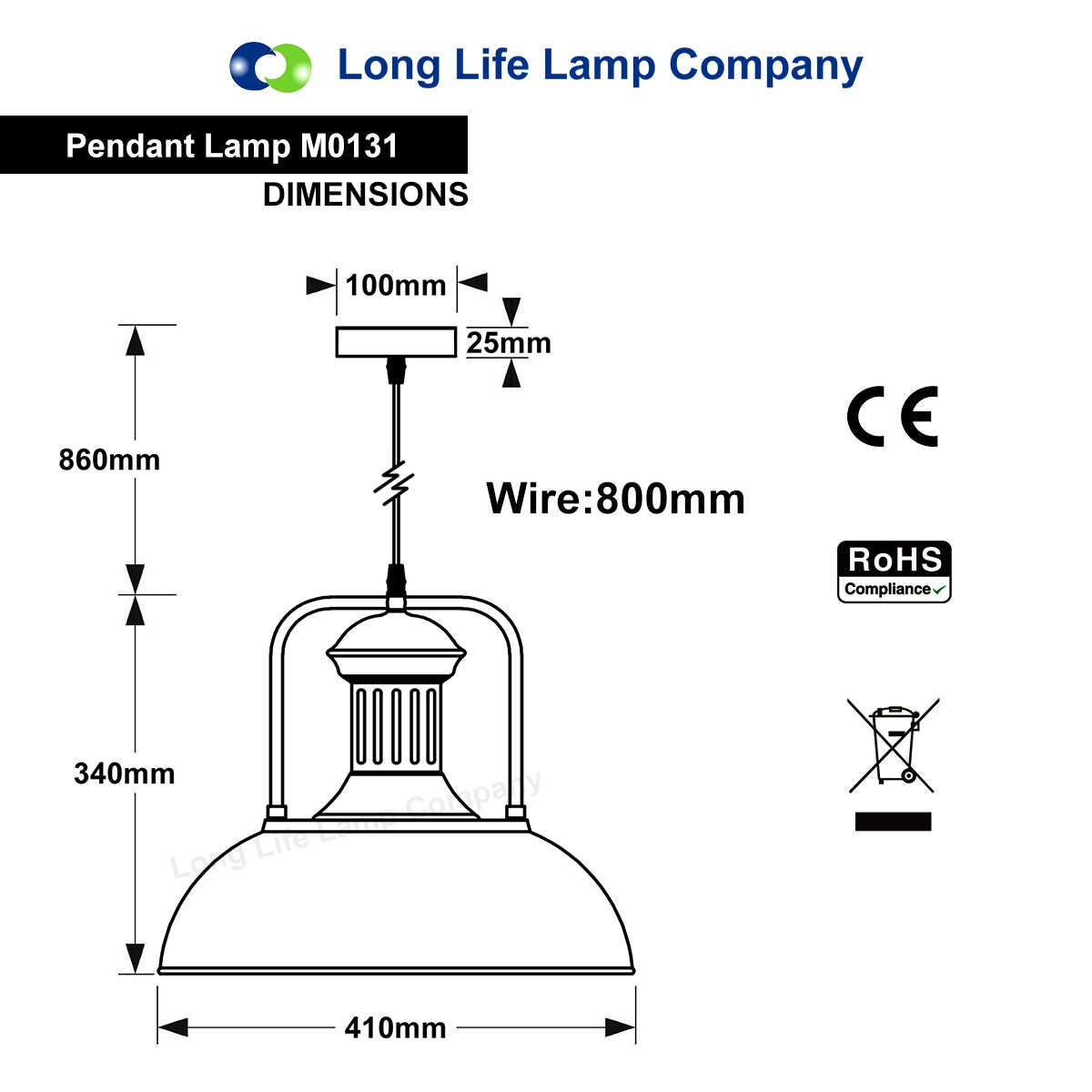 Steampunk Industrial Pendant Light Ceiling Lampshade Dome Metal M0131