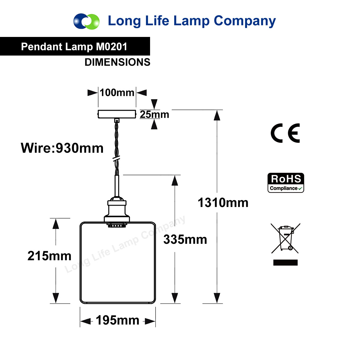 Modern Vintage Glass Copper Pendant Light M0201