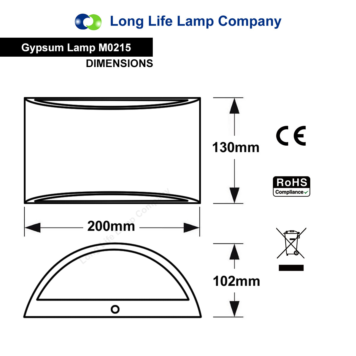Modern Up Down Gypsum Ceramic Wall Light with G9 LED 5W WW