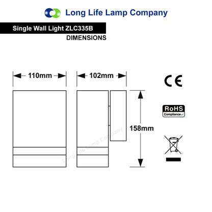 Modern Outdoor Single Wall Light