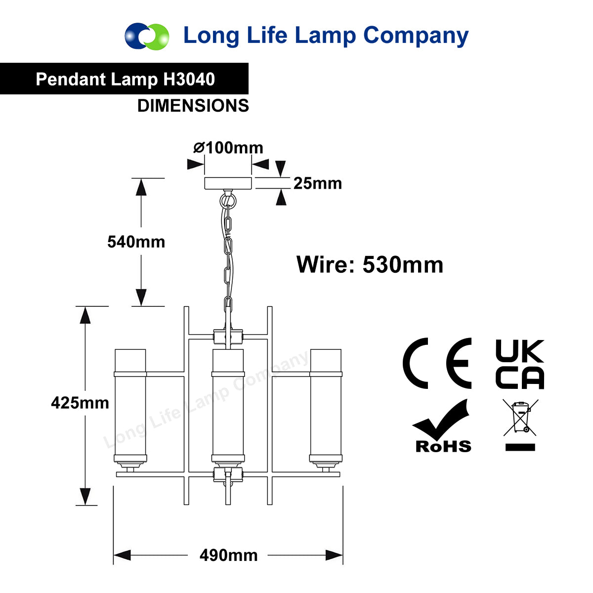 4 Light Chrome Lantern Pendant Glass Ceiling Light