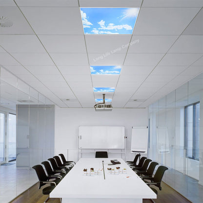 Dimmable 40w Sky With Sun LED Recessed Ceiling Panel 600 X 600 Cloud Scene With Dimmable Transformer - Energy Light Bulbs - Free delivery on all orders