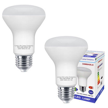 Dimmable 7W R63 LED Reflector Light Bulb 6500K E27 - Energy Light Bulbs - Free delivery on all orders