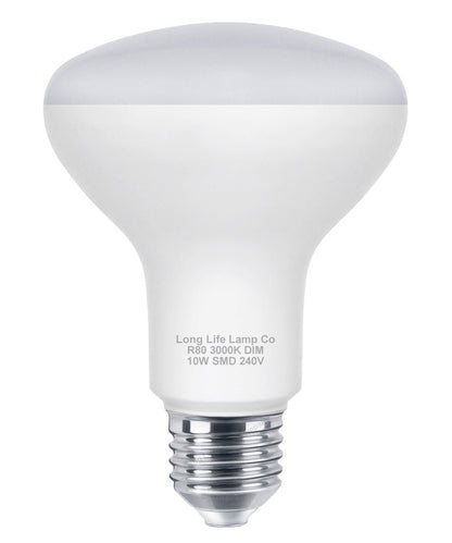 Dimmable R80 LED 10w E27 Replacment for Reflector 3000K - Energy Light Bulbs - Free delivery on all orders