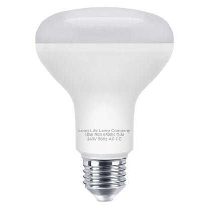 Dimmable R80 LED 10w E27 Replacment For Reflector 6500K - Energy Light Bulbs - Free delivery on all orders