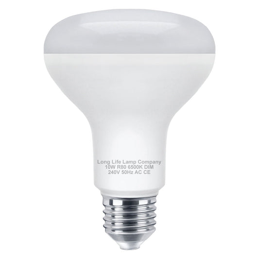 Dimmable R80 LED 10w E27 Replacment For Reflector 6500K - Energy Light Bulbs - Free delivery on all orders