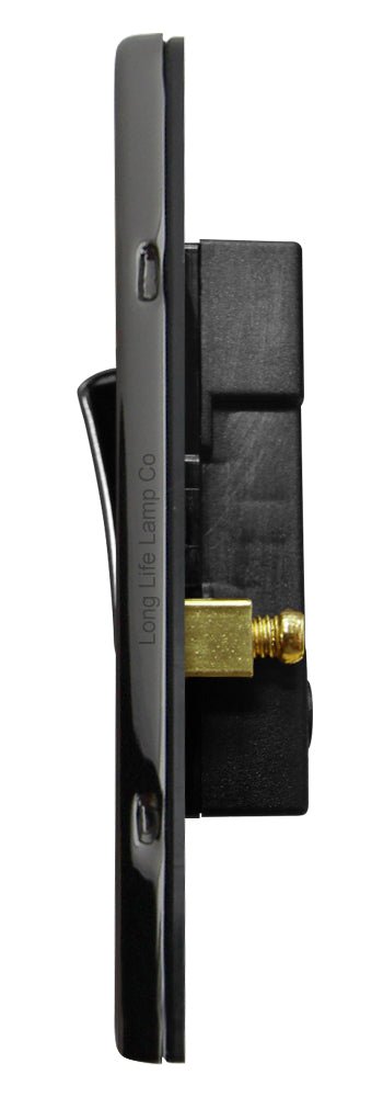 Double Light Switch 2 Gang 2 Way Black Nickel Wall Switch N304GME - Energy Light Bulbs - Free delivery on all orders