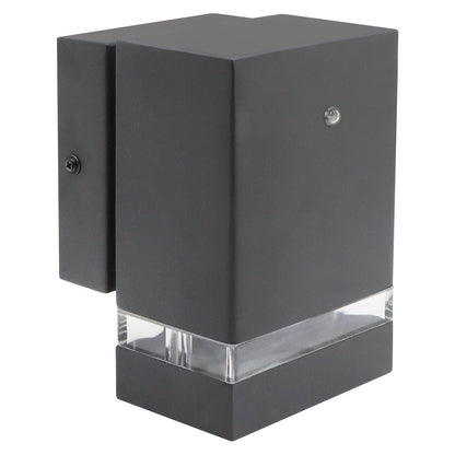Downward Outdoor Dusk Till Dawn Wall Light IP44 Anthracite Black Automatic Sensor - Energy Light Bulbs - Free delivery on all orders