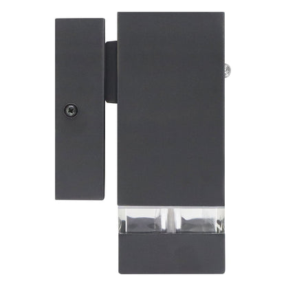 Downward Outdoor Dusk Till Dawn Wall Light IP44 Anthracite Black Automatic Sensor - Energy Light Bulbs - Free delivery on all orders