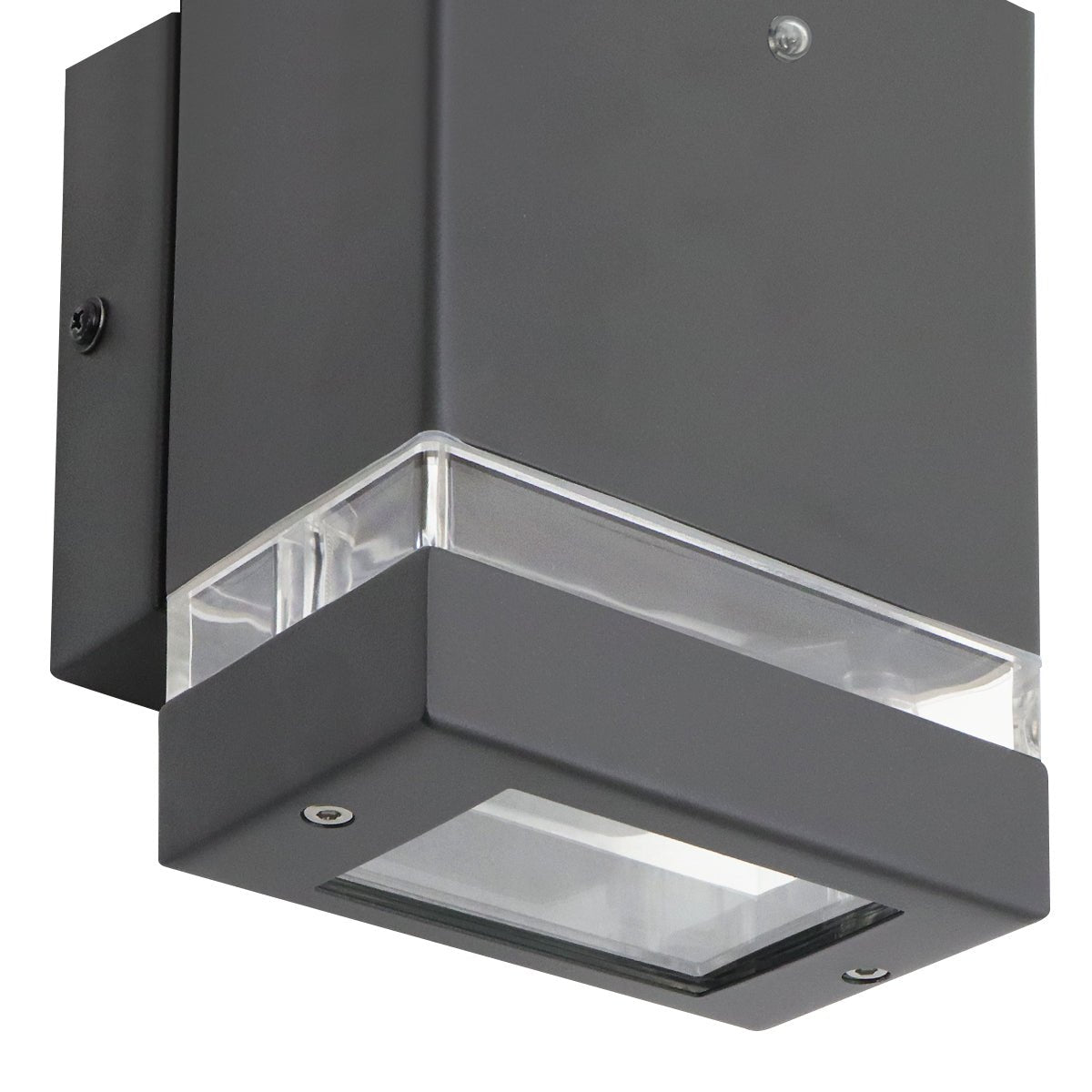 Downward Outdoor Dusk Till Dawn Wall Light IP44 Anthracite Black Automatic Sensor - Energy Light Bulbs - Free delivery on all orders