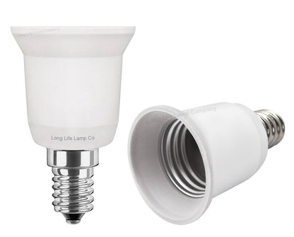E14 to E27 Light Bulb Base Socket Converter Adaptor - Energy Light Bulbs - Free delivery on all orders