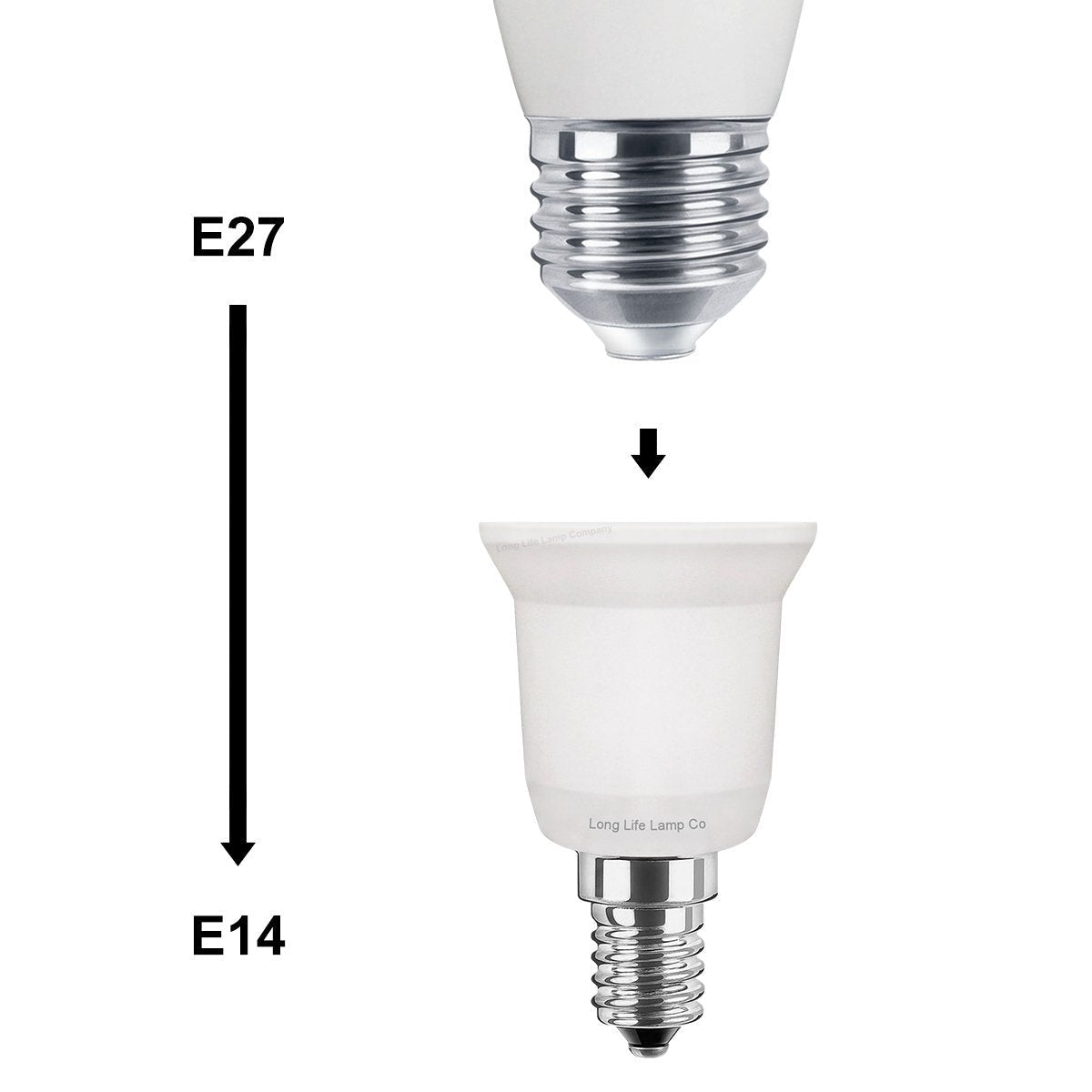 E14 to E27 Light Bulb Base Socket Converter Adaptor - Energy Light Bulbs - Free delivery on all orders