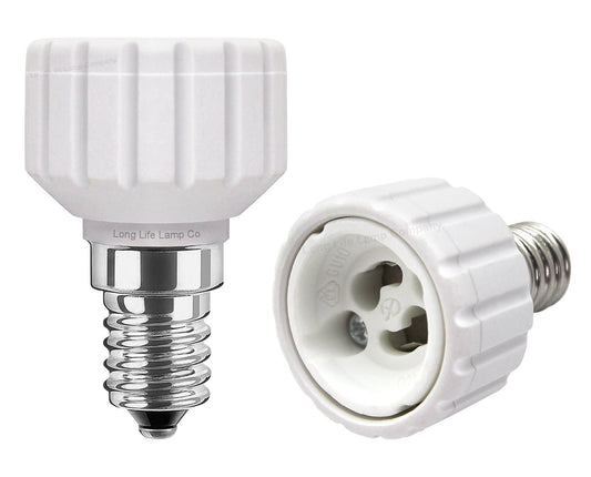 E14 to GU10 Light Bulb Base Socket Converter Adaptor - Energy Light Bulbs - Free delivery on all orders