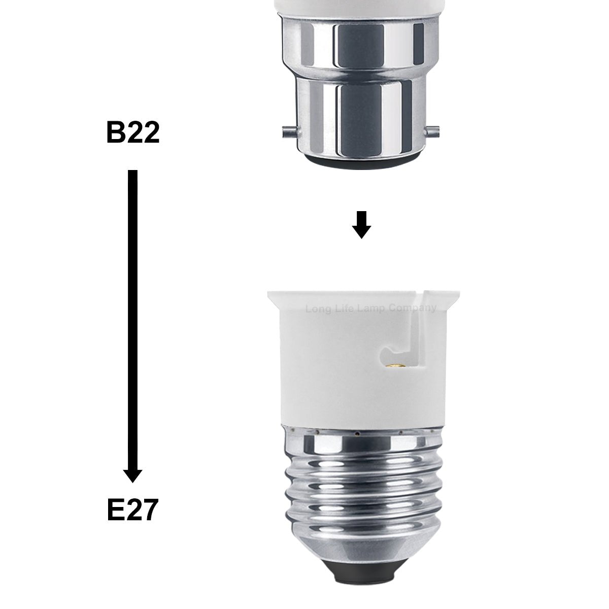 E27 To B22 Lamp Light Bulb Base Socket Converter Adaptor - Energy Light Bulbs - Free delivery on all orders