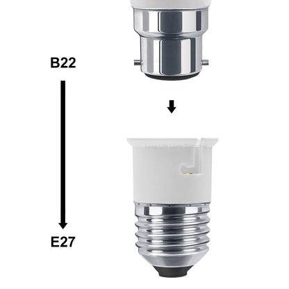 E27 To B22 Lamp Light Bulb Base Socket Converter Adaptor - Energy Light Bulbs - Free delivery on all orders