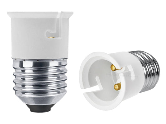 E27 To B22 Lamp Light Bulb Base Socket Converter Adaptor - Energy Light Bulbs - Free delivery on all orders