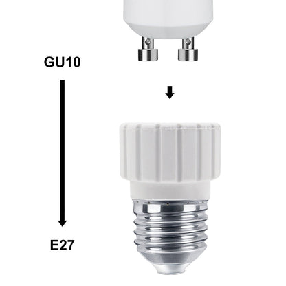 E27 to GU10 Lamp Light Bulb Base Socket Converter Adaptor - Energy Light Bulbs - Free delivery on all orders