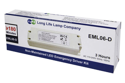 Emergency Battery Pack Kit for LED Panel Upto 48w 3 Hours Power Back Up Non Maintained EML06 - Energy Light Bulbs - Free delivery on all orders
