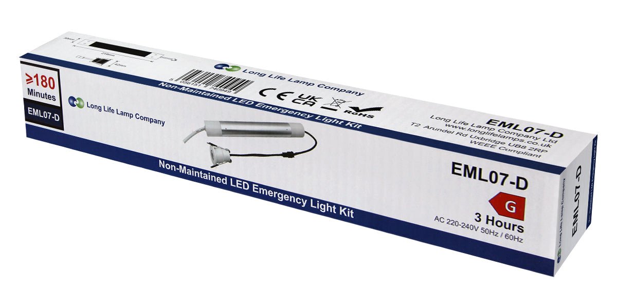 Emergency LED Downlight Recessed Ceiling Light 3w Non Maintained 3 Hour Battery Pack - Energy Light Bulbs - Free delivery on all orders