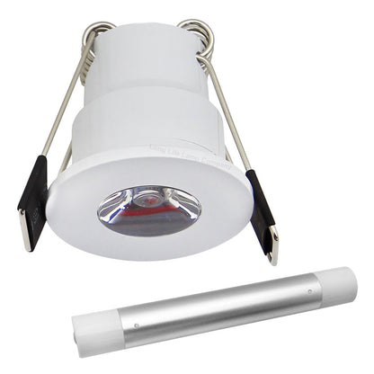 Emergency LED Downlight Recessed Ceiling Light 3w Non Maintained 3 Hour Battery Pack - Energy Light Bulbs - Free delivery on all orders