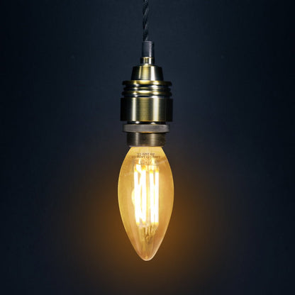 Filament Vintage 4w LED Candle Light Bulb B15 Small Bayonet Clear Glass - Energy Light Bulbs - Free delivery on all orders