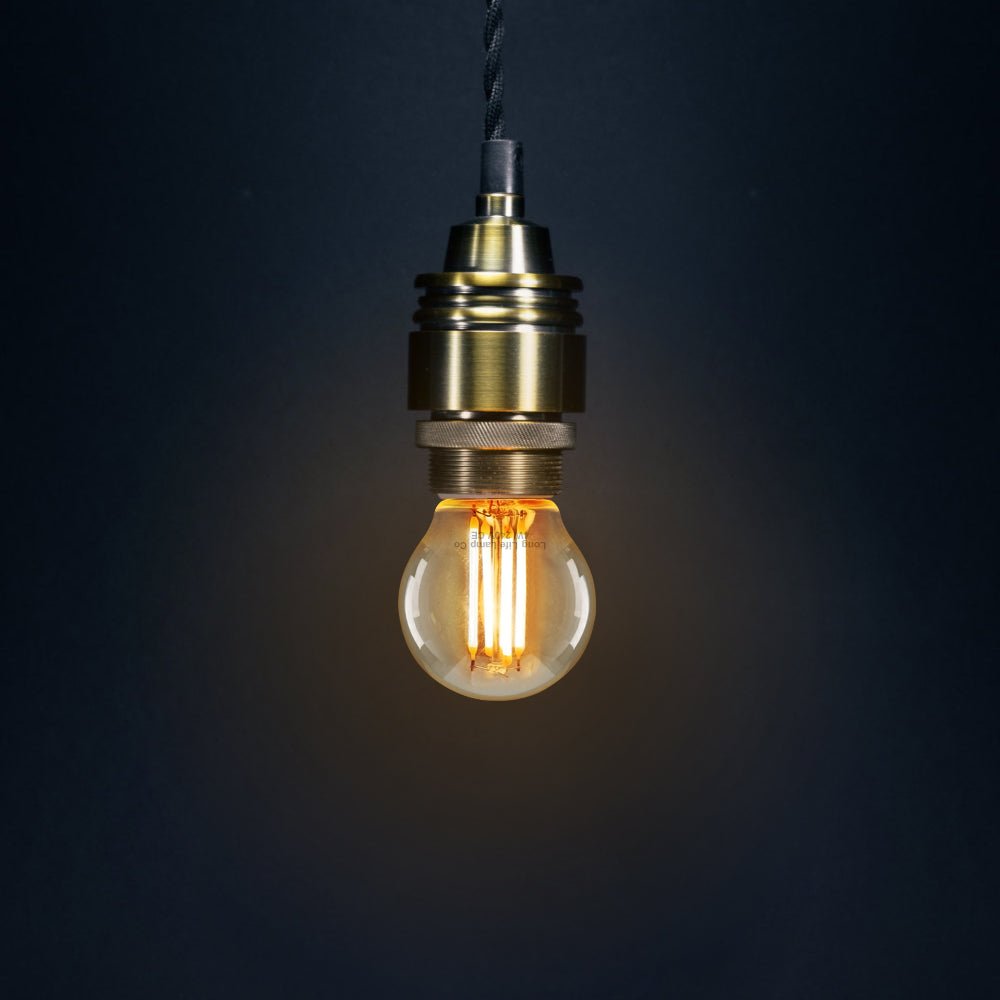 Filament Vintage 4w LED Golf Ball Light Bulb B22 Bayonet Clear Glass - Energy Light Bulbs - Free delivery on all orders