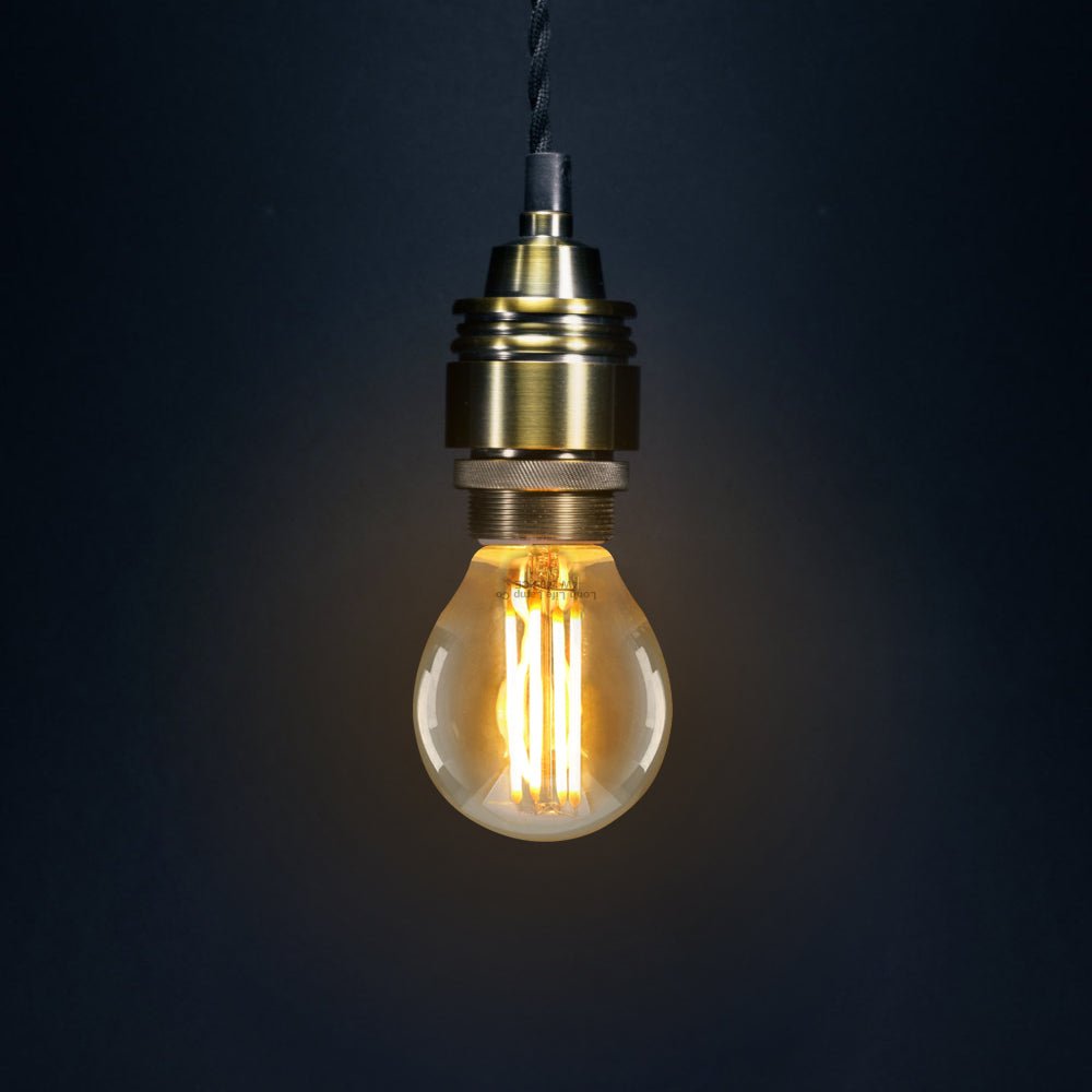 Filament Vintage 4w LED Golf Ball Light Bulb E14 SES Clear Glass - Energy Light Bulbs - Free delivery on all orders