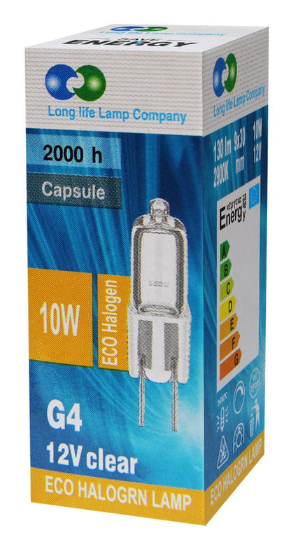 G4 Halogen 10w Clear Capsule Light Bulb Lamp - Energy Light Bulbs - Free delivery on all orders