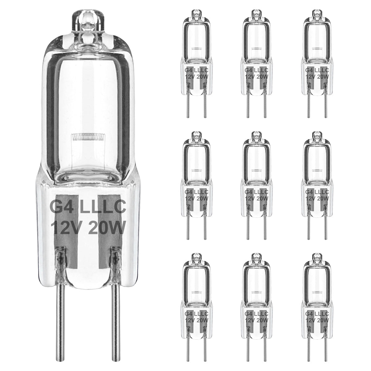 G4 Halogen 20w Clear Capsule Light Bulb Lamp 5 Pack or 10 Pack - Energy Light Bulbs - Free delivery on all orders