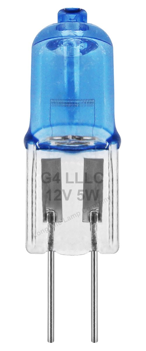 G4 Halogen Blue Glass Warm White 5W clear - Energy Light Bulbs - Free delivery on all orders