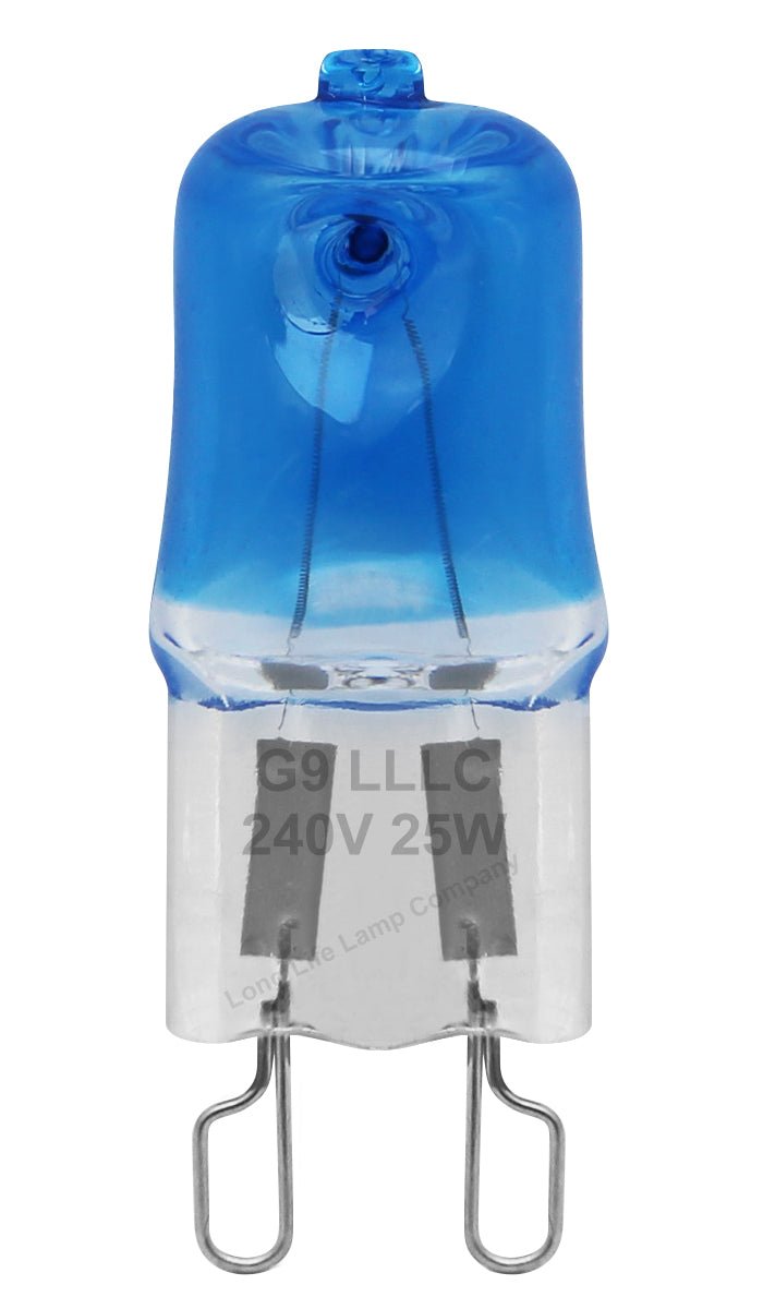 G9 Halogen 25w Blue Glass 4500K - Energy Light Bulbs - Free delivery on all orders