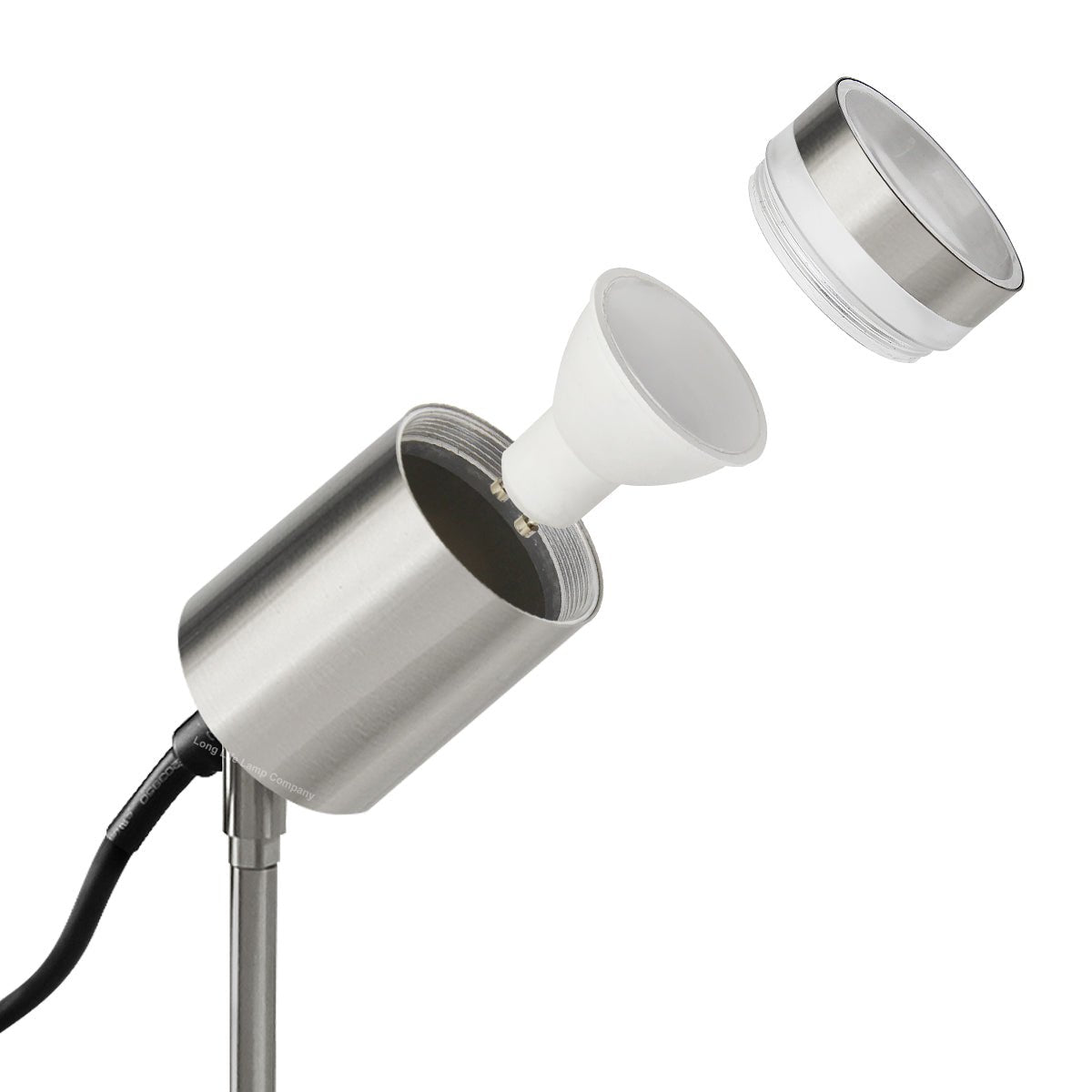 Garden Outdoor Spike Light Stainless Steel Clear Diffuser IP65 Ground Pathway Lighting 240v - Energy Light Bulbs - Free delivery on all orders
