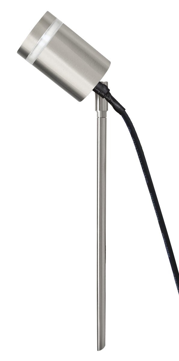 Garden Outdoor Spike Light Stainless Steel Clear Diffuser IP65 Ground Pathway Lighting 240v - Energy Light Bulbs - Free delivery on all orders
