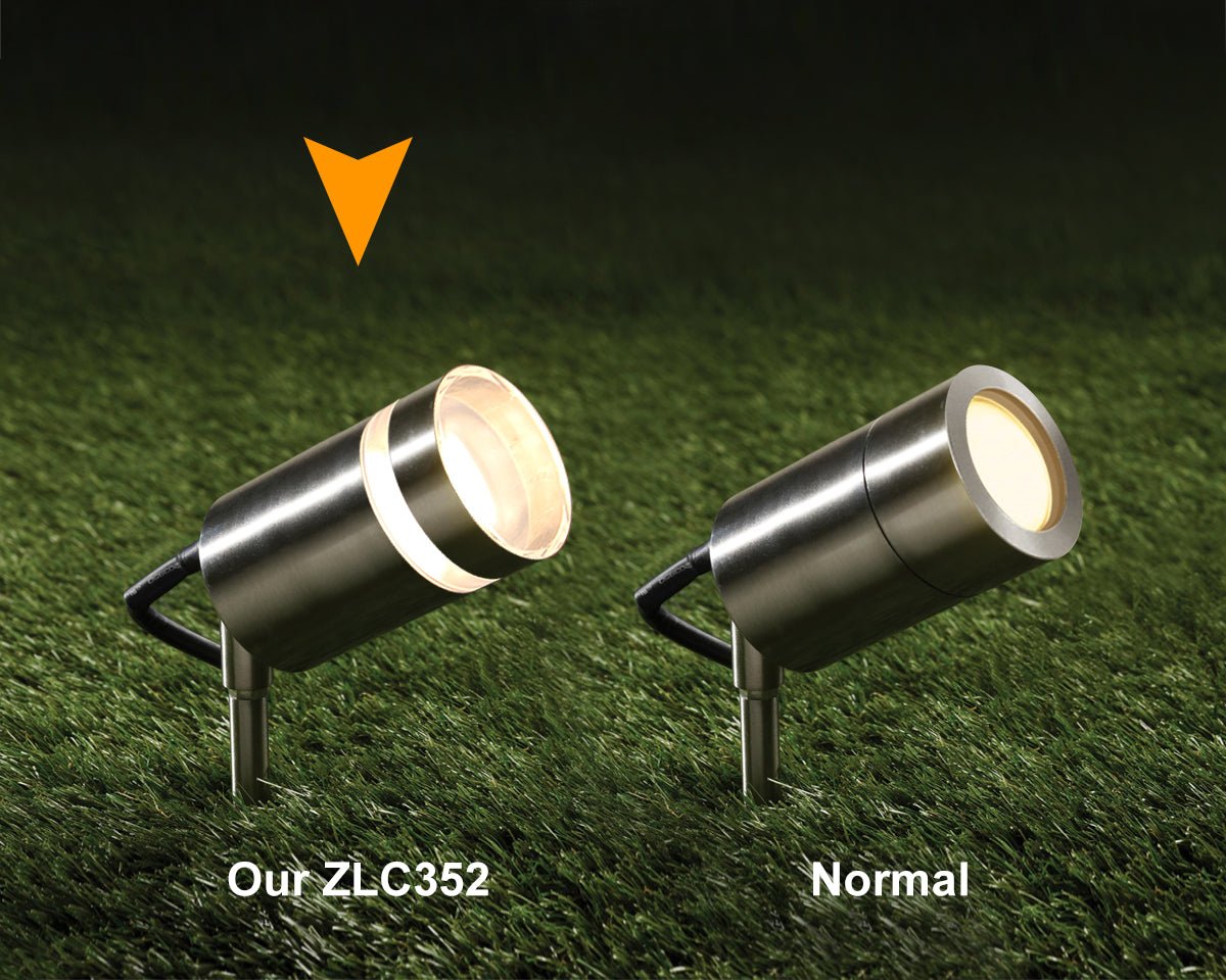Garden Outdoor Spike Light Stainless Steel Clear Diffuser IP65 Ground Pathway Lighting 240v - Energy Light Bulbs - Free delivery on all orders