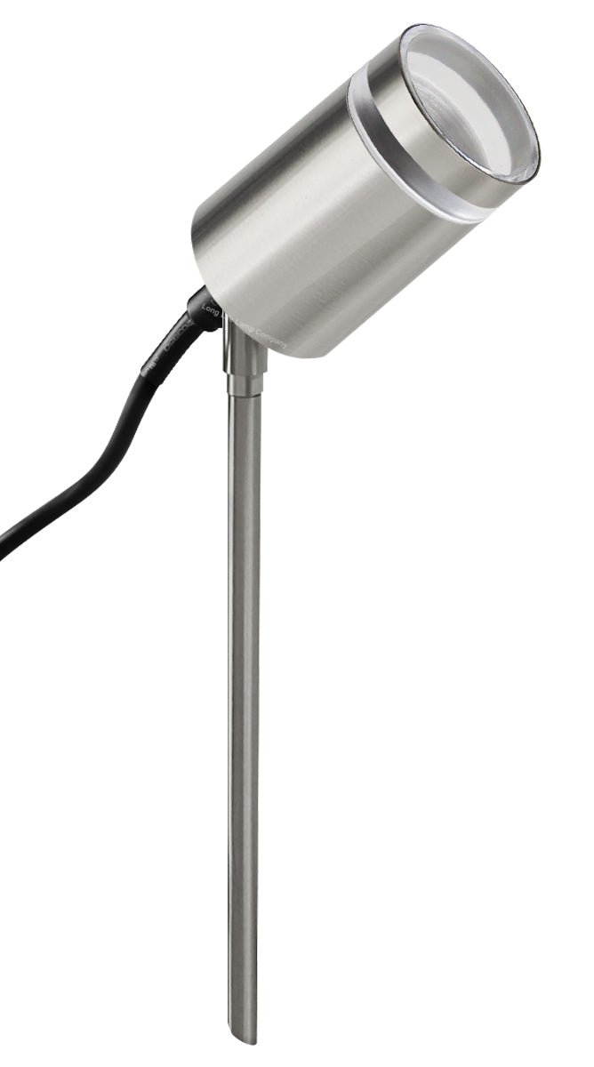 Garden Outdoor Spike Light Stainless Steel Clear Diffuser IP65 Ground Pathway Lighting 240v - Energy Light Bulbs - Free delivery on all orders