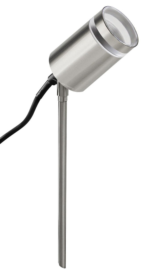Garden Outdoor Spike Light Stainless Steel Clear Diffuser IP65 Ground Pathway Lighting 240v - Energy Light Bulbs - Free delivery on all orders