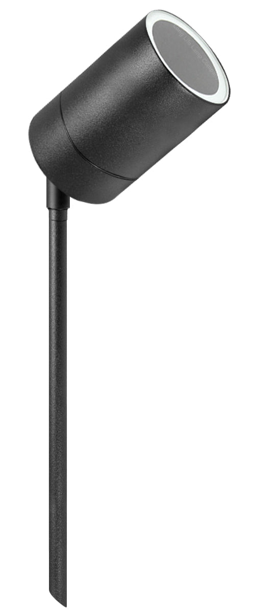 Garden Outdoor Spike Light Stainless Steel Matt Black Finish 240v - Energy Light Bulbs - Free delivery on all orders