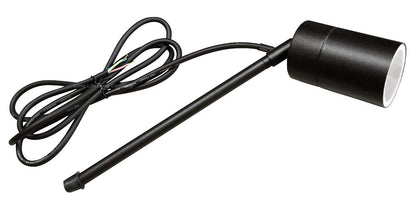 Garden Outdoor Spike Light Stainless Steel Matt Black Finish 240v - Energy Light Bulbs - Free delivery on all orders