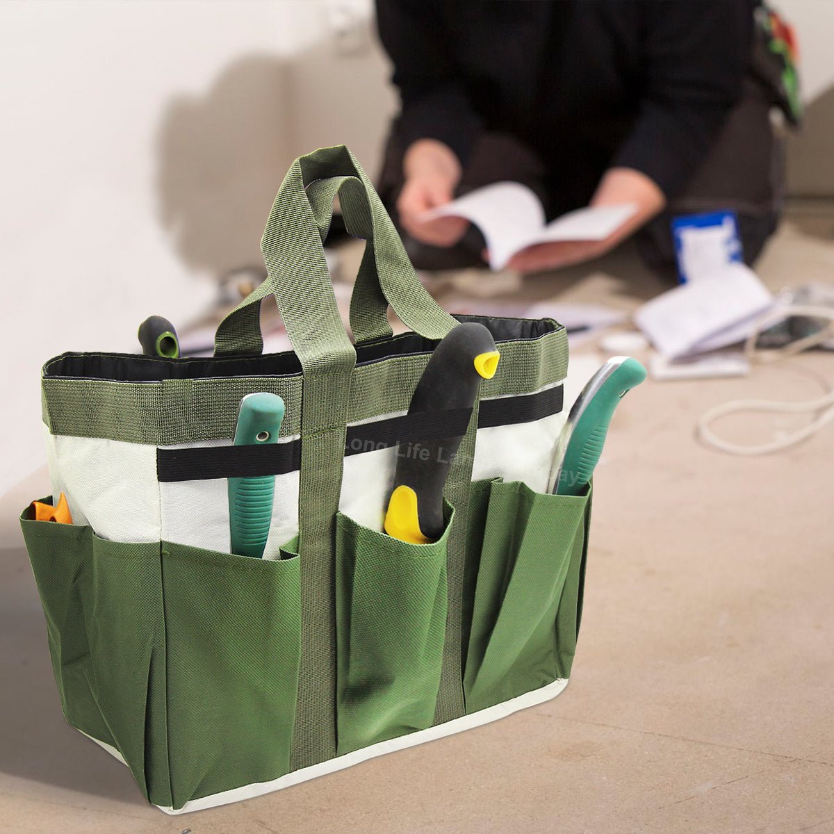 Garden Tool Bag Organizer Heavy Duty 8 Pocket Gardening Hand Tool Storage GTB01 - Energy Light Bulbs - Free delivery on all orders