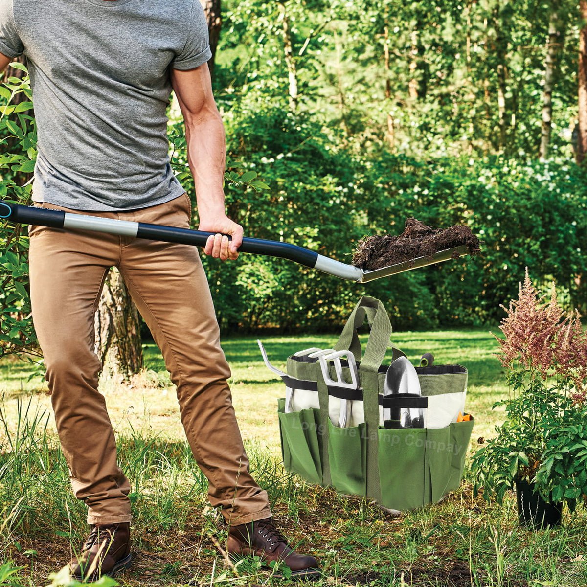 Garden Tool Bag Organizer Heavy Duty 8 Pocket Gardening Hand Tool Storage GTB01 - Energy Light Bulbs - Free delivery on all orders