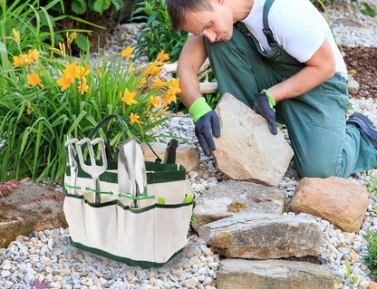 Garden Tool Bag Organizer Heavy Duty 8 Pocket Gardening Hand Tool Storage GTB02 - Energy Light Bulbs - Free delivery on all orders