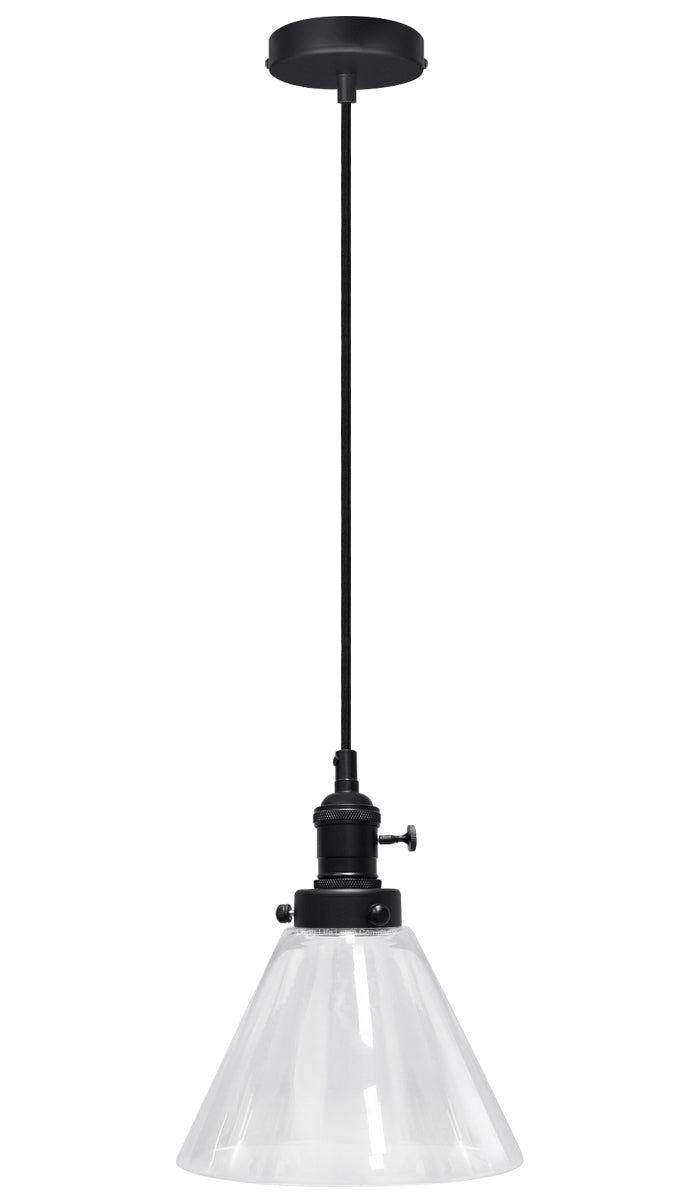 Glass Ceiling Lamp Shade Pendant Light with ST58 LED 4w E27 - Energy Light Bulbs - Free delivery on all orders