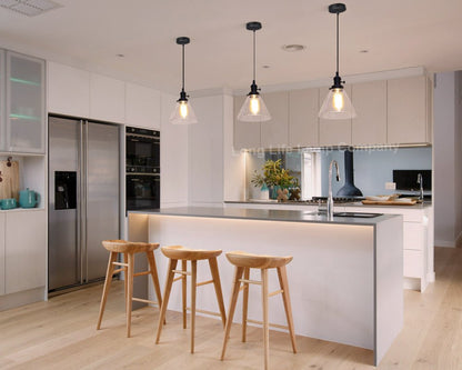 Glass Ceiling Lamp Shade Pendant Light with ST58 LED 4w E27 - Energy Light Bulbs - Free delivery on all orders