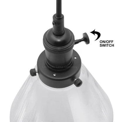 Glass Ceiling Lamp Shade Pendant Light with ST58 LED 4w E27 - Energy Light Bulbs - Free delivery on all orders