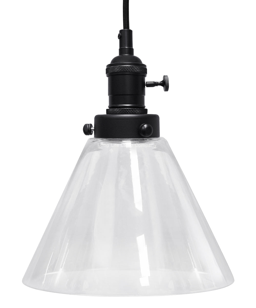 Glass Ceiling Lamp Shade Pendant Light with ST58 LED 4w E27 - Energy Light Bulbs - Free delivery on all orders